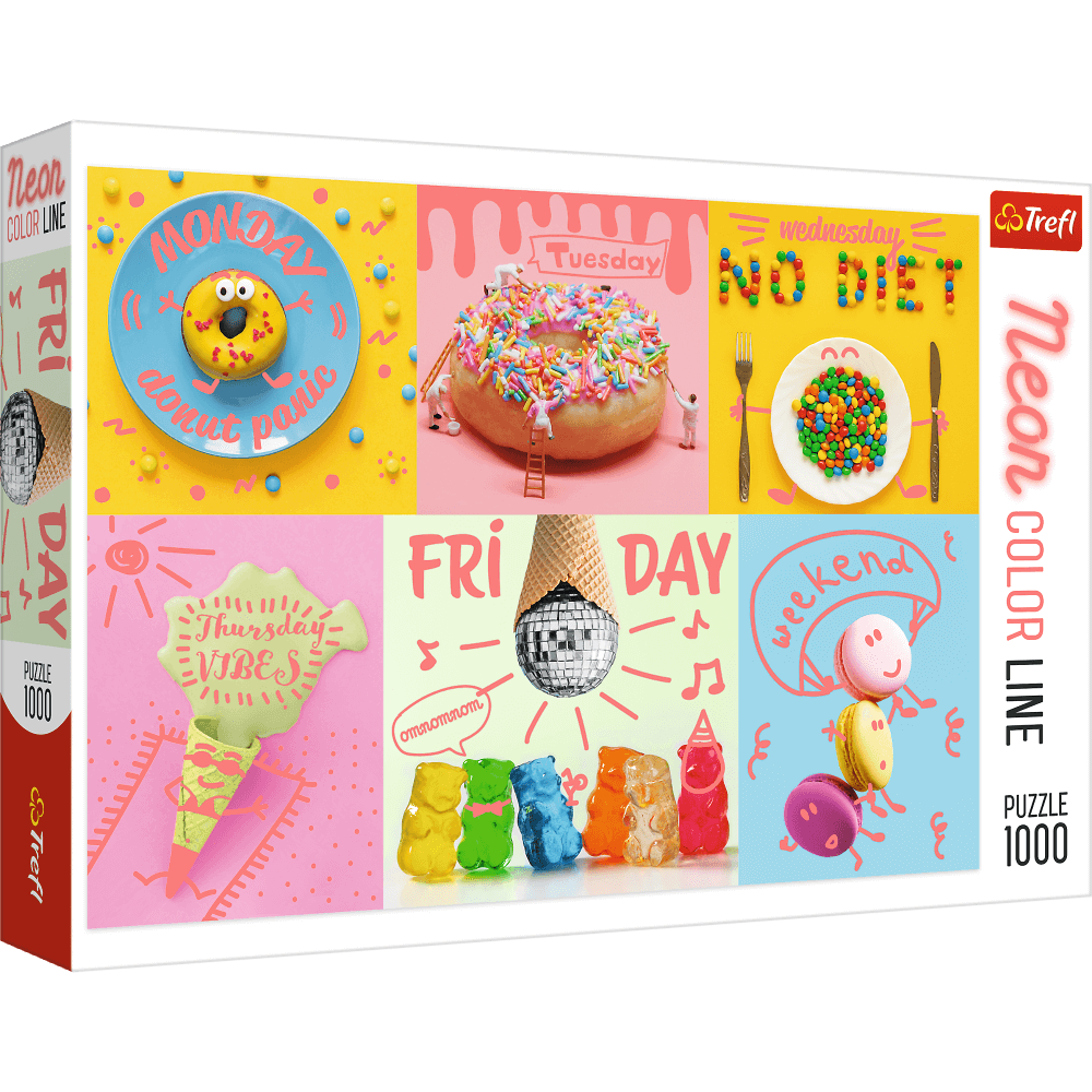 Explore the best puzzle in our collection Neon Color Line – Sweet week T (5900511105803)