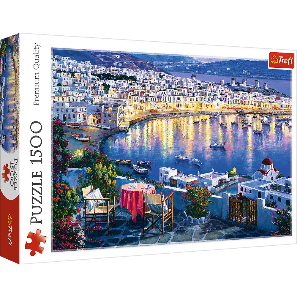 Explore the best puzzle in our collection Mykonos at sunset Trefl Puzzle (5900511261448)