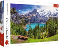 Explore the best puzzle in our collection Lake Oeschinen, Alps, Switzerl (5900511261660)