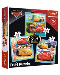 Explore the best puzzle in our collection Trefl 106-Piece Three Shapes Disney Cars 3 Jigsaw Puzzles Playset 100cm (5900511348484)