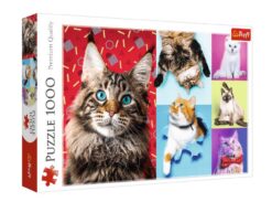 Explore the best puzzle in our collection Trefl 10591 Happy Cats Shaped Puzzle – 1000 Pieces (5900511105919)