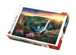 Explore the best puzzle in our collection Trefl Haifoss Cascata Islanda Puzzle For Unisex- 2000 Pieces (5900511270914)