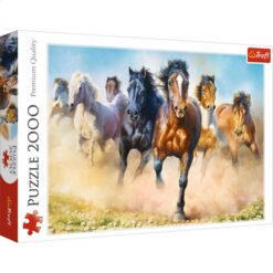Explore the best puzzle in our collection Trefl Galloping Herd Of Horses Puzzle, 960×680 cm – Multi Color (5900511270983)
