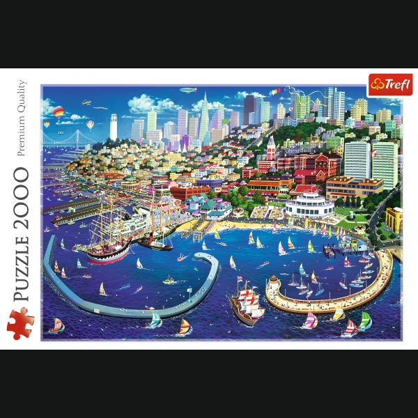 Explore the best puzzle in our collection Trefl 2000 pieces SAN FRANCISCO BAY (5900511271072)