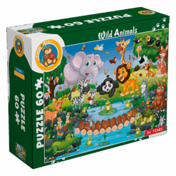 Explore the best puzzle in our collection Fluffy Bear CR-3005 Wild Animals Shaped Puzzle – 60 Pieces (6223006020986)