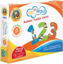 Explore the best puzzle in our collection Fluffy Bear ED-2002 Numbers Cards Puzzle – Multi Color (6224008792352)