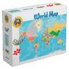 Explore the best puzzle in our collection Fluffy Bear MA-1033 World Map Shaped Puzzle – 300 Pieces (6224008792581)
