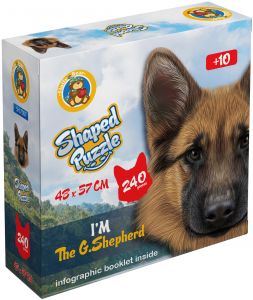 Explore the best puzzle in our collection Fluffy Bear German Shepherd Shaped Puzzle – 240 Pieces (6223006020184)