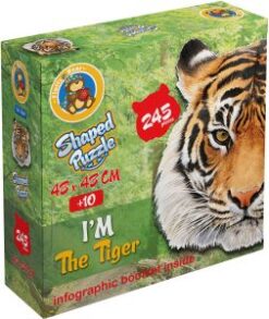 Explore the best puzzle in our collection Fluffy Bear Tiger Shaped Puzzle – 245 Pieces (6223006020207)