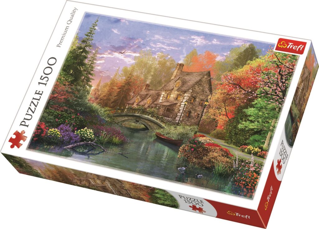 Explore the best puzzle in our collection Trefl 1500 Piece Adult Lake Cottage Scenery Grass Trees Large Jigsaw Puzzle NEW (5900511261363)