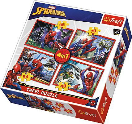 Explore the best puzzle in our collection Spiderman 4-in-1 Jigsaw Puzzle Set (5900511342932)