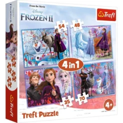 Trefl 4-In-1 Journey Into The Unknown Frozen 2 Puzzle Set 34323