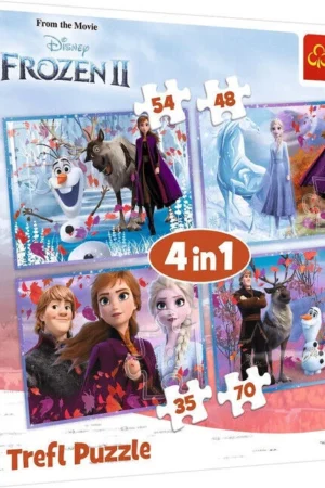 Trefl 4-In-1 Journey Into The Unknown Frozen 2 Puzzle Set 34323