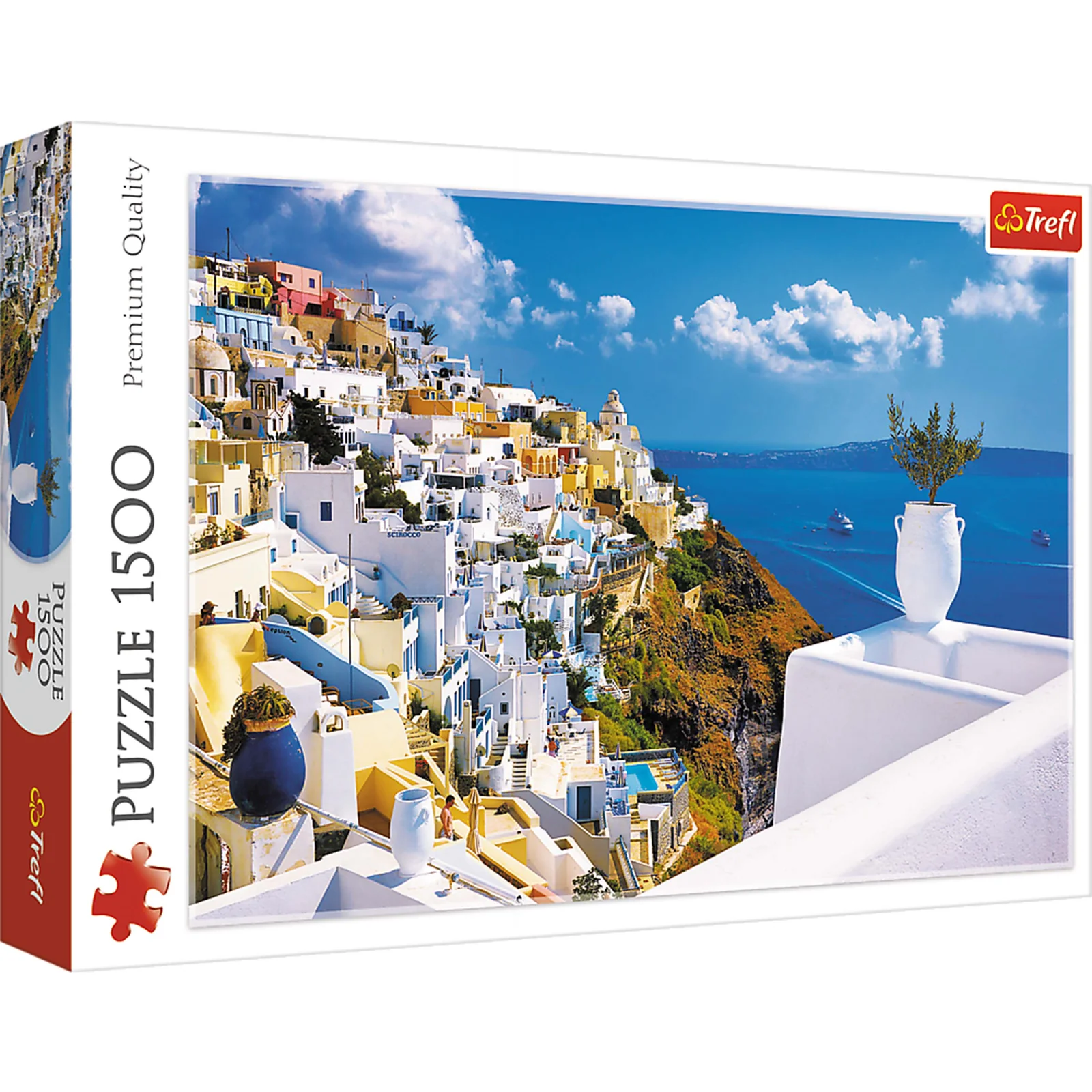 Trefl Puzzle – 1500 Pieces : Santorini, Greece