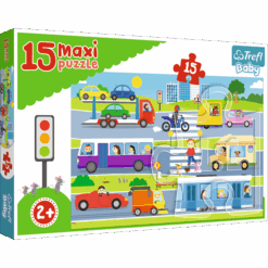Explore the best puzzle in our collection TreflXXL Pieces  Vehicles in the City  Puzzle 15 pieces (5900511142792)