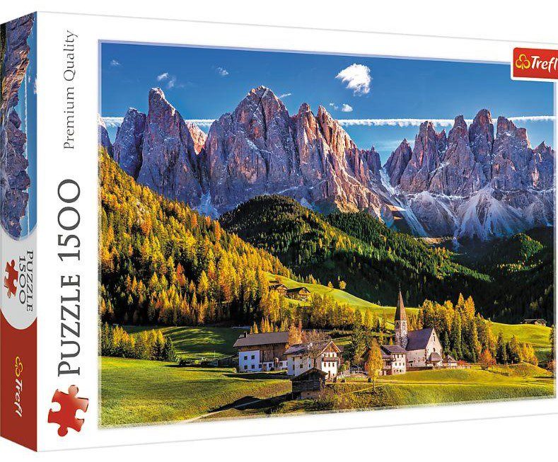 Explore the best puzzle in our collection TreflVal di Funes Valley, Dolomites, Italy – Puzzle 1,500 pieces (5900511261639)