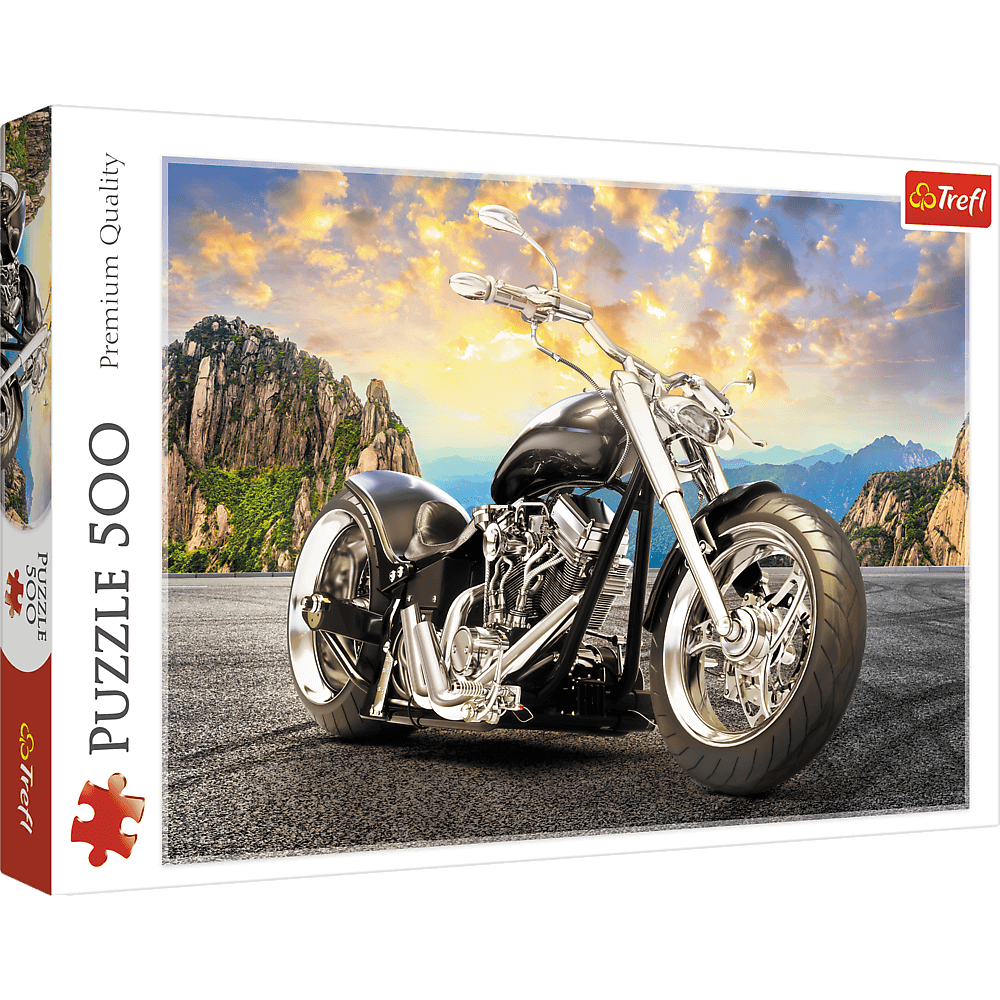 Explore the best puzzle in our collection TreflBlack Motorcycle Puzzle 500 pieces (5900511373844)