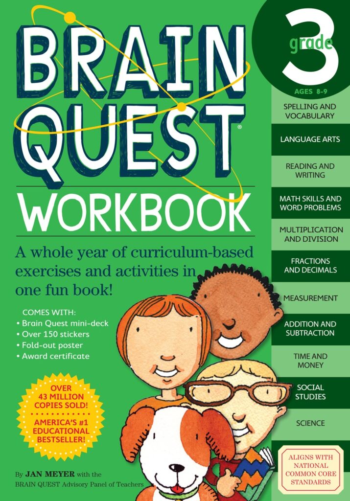 Best Book in Kalimat BookStore (Brain Quest Workbook: Grade 3) '9780761149163'