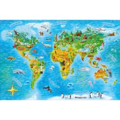 Explore the best puzzle in our collection World Map 104 Piece Jigsaw Puzzle (5900511155709)
