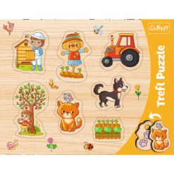 Explore the best puzzle in our collection Trefl 7 Piece Toddlers Educational Village Themed Wooden Frame Shaped Puzzle (5900511313062)