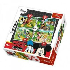 Explore the best puzzle in our collection Trefl 4IN1 Mickey Mouse Playing in the park Puzzle – 207 Pcs (5900511342611)