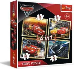 Explore the best puzzle in our collection Trefl 207-Piece 4-In-1 Disney Pixar Cars 3 Jigsaw Puzzle (5900511342765)