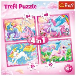 Explore the best puzzle in our collection Trefl 4in1 Magical World Unicorns Jigsaw Puzzle (5900511343212)