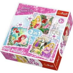 Explore the best puzzle in our collection Trefl 3 In 1 Rapunzel Aurora And Ariel Puzzle 106 Pcs (5900511348422)