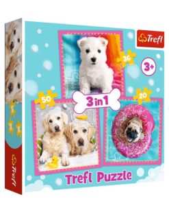 Explore the best puzzle in our collection Trefl Dogs in the bath Puzzle (5900511348453)