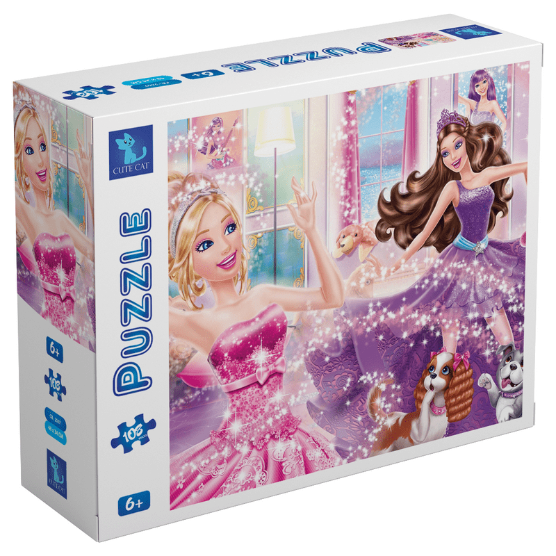Explore the best puzzle in our collection Cute Cat Barbie Classic Puzzle for kids, 108 Pieces. (6223006020610)