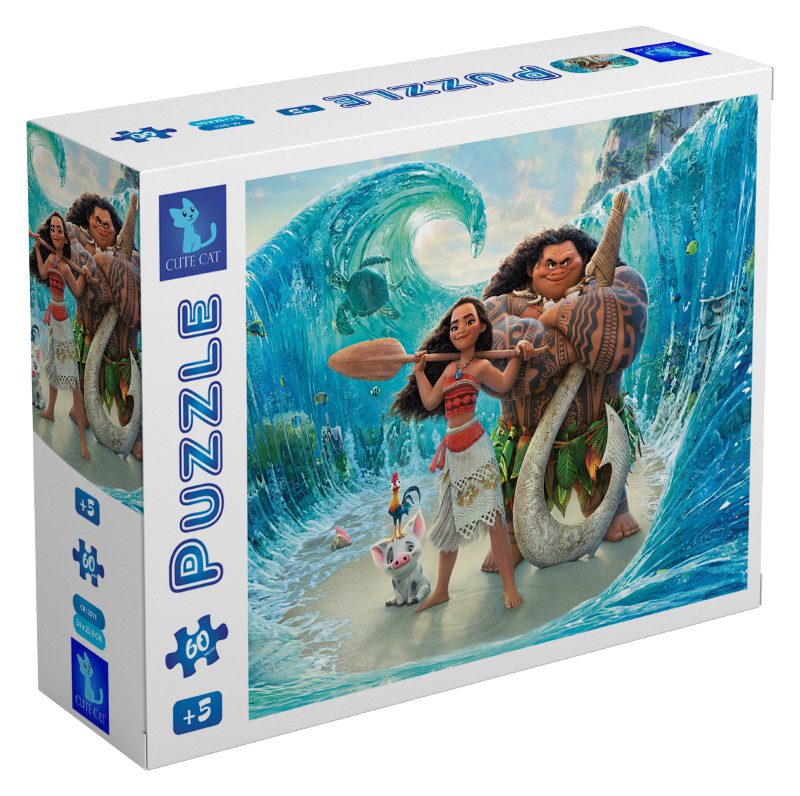 Explore the best puzzle in our collection CUTE CAT 60-Piece Moana Classic Puzzle for Kids Mcm (6223006020658)