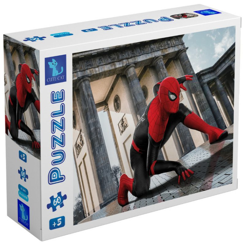Explore the best puzzle in our collection CUTE CAT 60-Piece Spiderman Classic Puzzle for Kids Mcm (6223006020672)