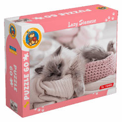 Explore the best puzzle in our collection Lazy Siamese – 60 Pieces (6223006022744)