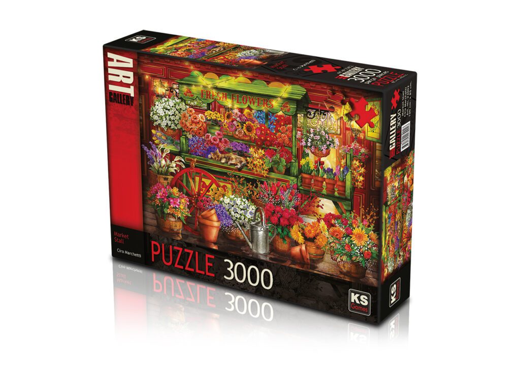 Explore the best puzzle in our collection Market Stall 3000 pieces K’s Games (8681842230026)