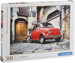 Explore the best puzzle in our collection Clementoni”Fiat 500″ Puzzle (500 Piece) (8005125305759)