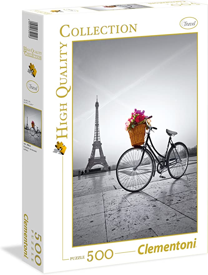 Explore the best puzzle in our collection Clementoni Puzzle Romantic Prom Paris 500 Pieces, multi colour, 35014 (8005125350148)