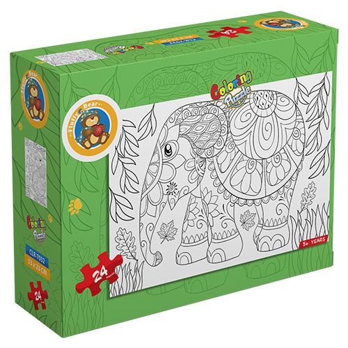 Explore the best puzzle in our collection Elephant – Coloring Puzzle (6223006021877)