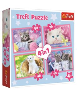 Explore the best puzzle in our collection Trefl4 Puzzles – Funny Cats (5900511343960)