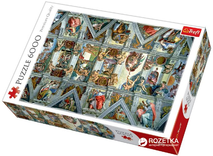 Explore the best puzzle in our collection New Trefl Jigsaw Puzzle 6000 Pieces Tiles “Sistine Chapel ceiling” (5900511650006)