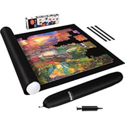 Explore the best puzzle in our collection Becko US 3000 Piece Puzzle Mat Roll Up with Drawstring Bag & Black Pump, Jigsaw Felt Mat with Anti-Leak Tube & 3 Elastic Bands for Easy Storage, Portable Puzzle Keeper for 3000 2000 1500 1000 Pieces (265857825311)