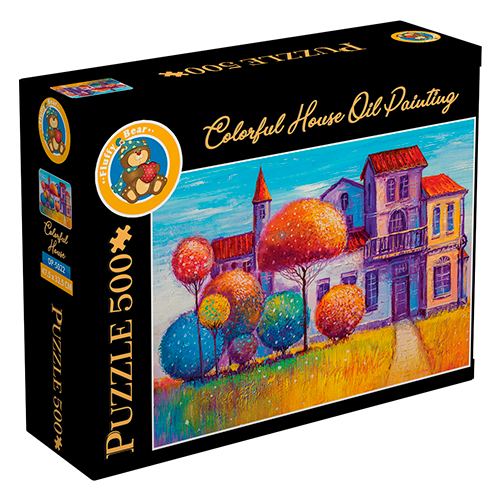 Explore the best puzzle in our collection Colorful House – Oil Painting (6223006023246)
