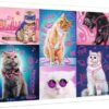 Explore the best puzzle in our collection Neon Cats Puzzle (5900511105810)