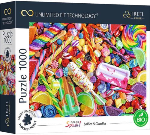 Explore the best puzzle in our collection Trefl Prime Puzzle – Lollies & Candies 1000 piece jigsaw puzzle (5900511107012)