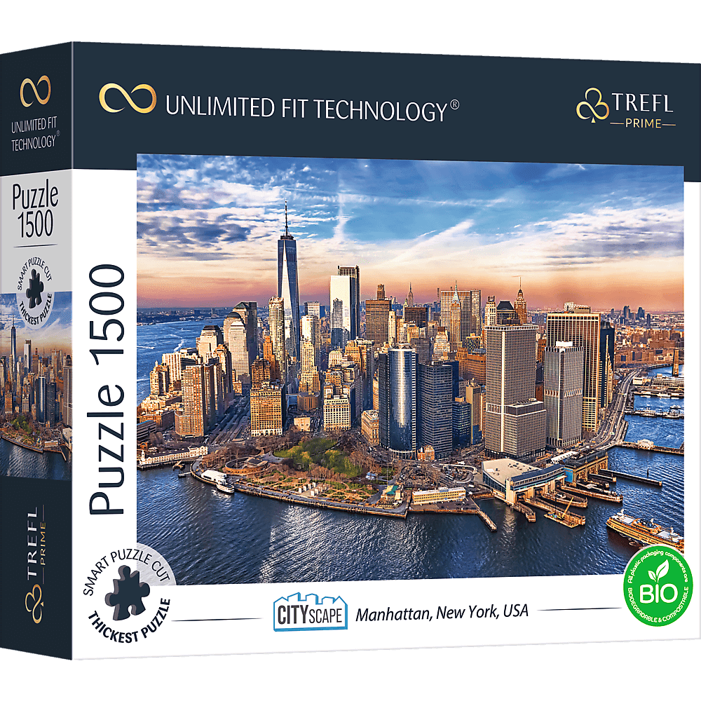 Explore the best puzzle in our collection Manhattan, New York, USA 1500 piece jigsaw puzzle (5900511261899)