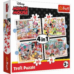 Explore the best puzzle in our collection Minnie Mouse Puzzle with friends 4in1 – Trefl (5900511343557)