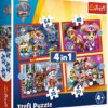 Explore the best puzzle in our collection Trefl – Paw patrol – In the city – 4 in 1 puzzle (5900511343748)