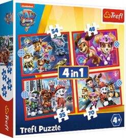 Explore the best puzzle in our collection Trefl  – Paw patrol – In the city – 4 in 1 puzzle (5900511343748)
