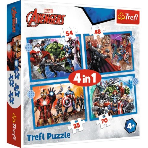 Explore the best puzzle in our collection 4 in 1 Marvel Puzzle – The Heroic Spider-Man (35, 48, 54, 70 pcs)5900511 (5900511343861)