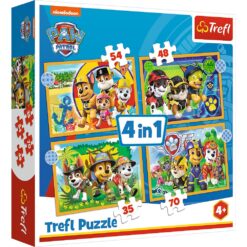 Explore the best puzzle in our collection 4 Puzzles – Paw Patrol 35, 48, 54 and 70 piece jigsaw puzzle (5900511343953)