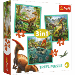 Explore the best puzzle in our collection Trefl  Dinosaurs – 3 in 1 (20, 36, 50 pieces) puzzle (5900511348378)